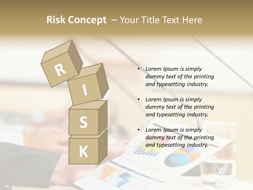 A Person Sitting At A Desk With Microphones In Front Of Them PowerPoint Template