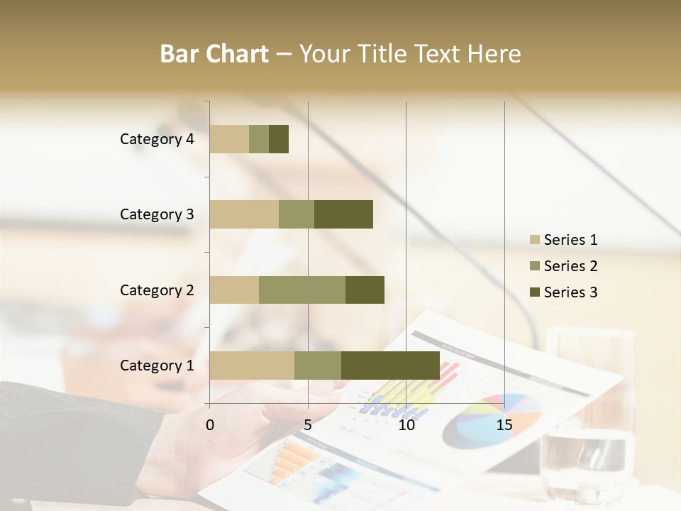 A Person Sitting At A Desk With Microphones In Front Of Them PowerPoint Template