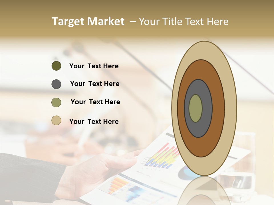 A Person Sitting At A Desk With Microphones In Front Of Them PowerPoint Template