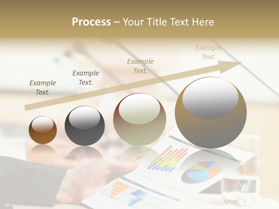 A Person Sitting At A Desk With Microphones In Front Of Them PowerPoint Template