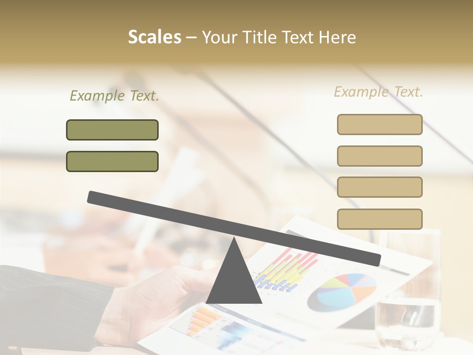 A Person Sitting At A Desk With Microphones In Front Of Them PowerPoint Template