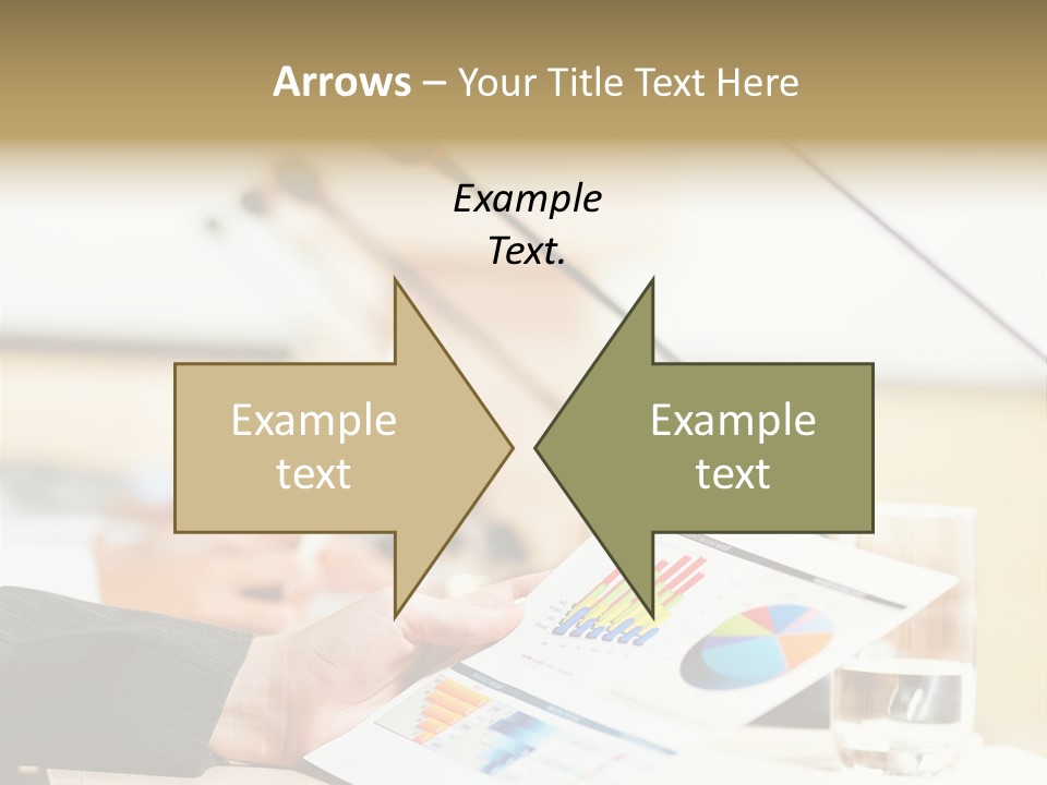A Person Sitting At A Desk With Microphones In Front Of Them PowerPoint Template