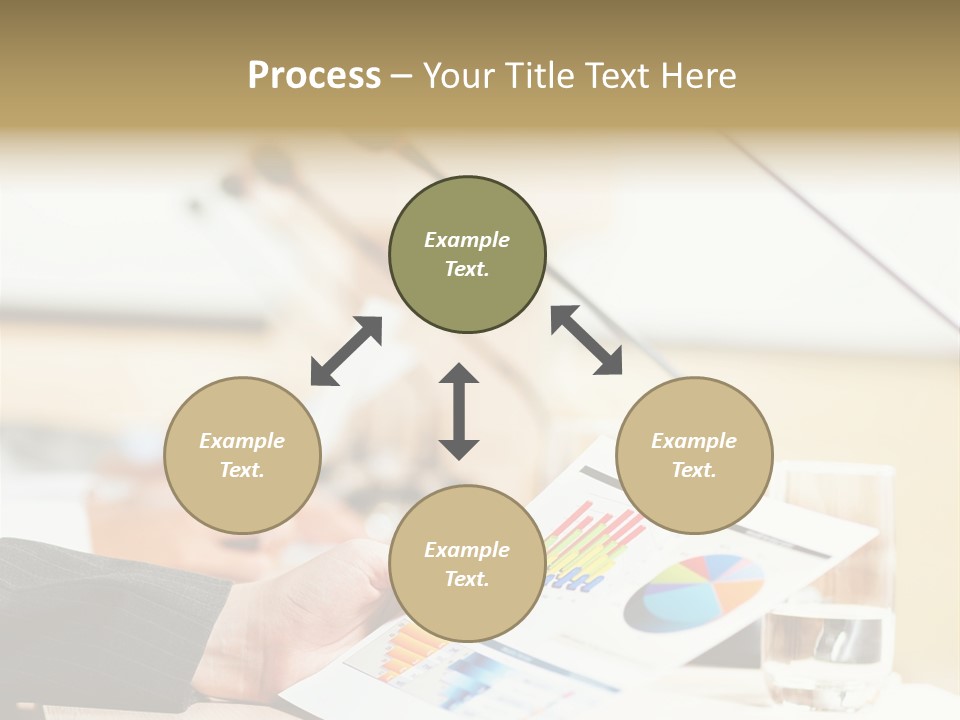 A Person Sitting At A Desk With Microphones In Front Of Them PowerPoint Template