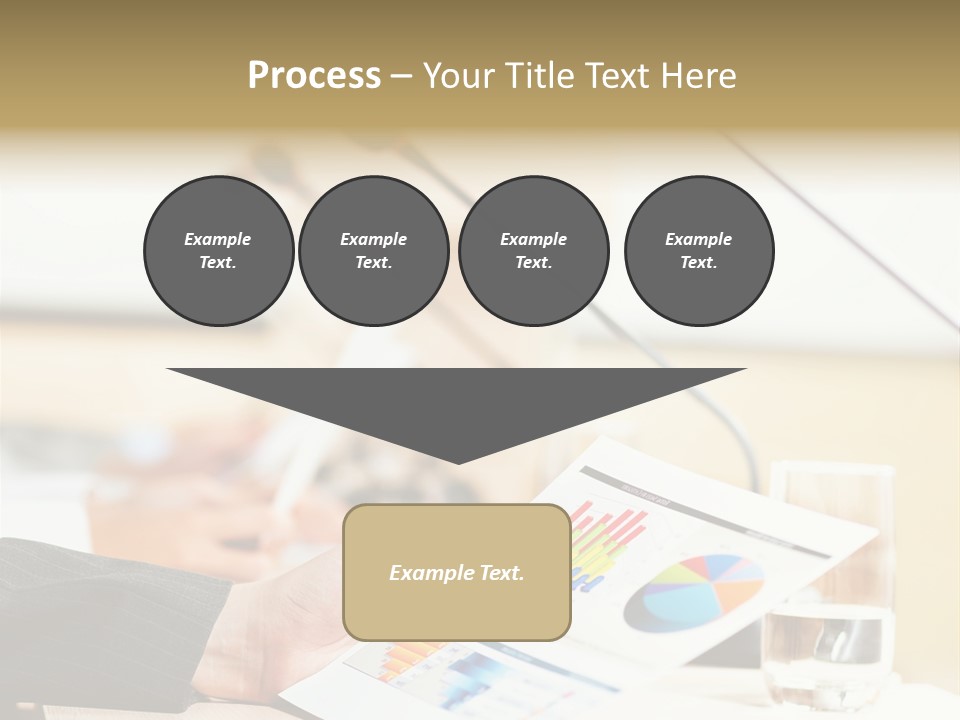 A Person Sitting At A Desk With Microphones In Front Of Them PowerPoint Template