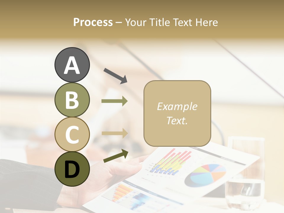 A Person Sitting At A Desk With Microphones In Front Of Them PowerPoint Template