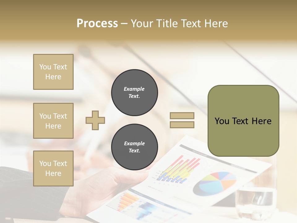 A Person Sitting At A Desk With Microphones In Front Of Them PowerPoint Template