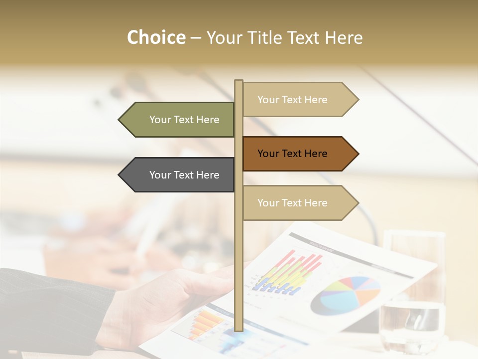 A Person Sitting At A Desk With Microphones In Front Of Them PowerPoint Template