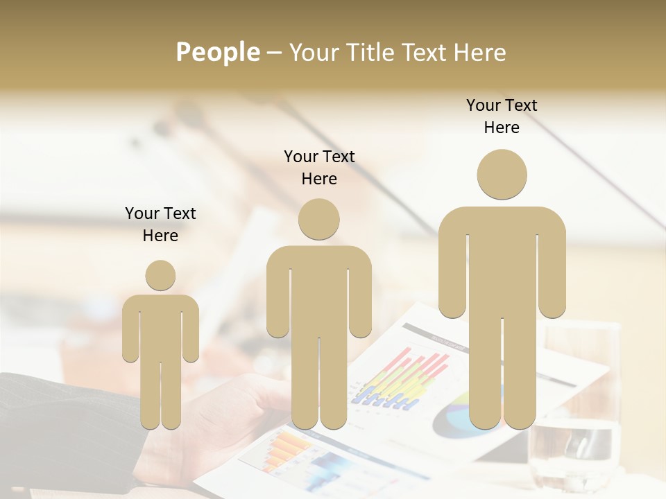 A Person Sitting At A Desk With Microphones In Front Of Them PowerPoint Template