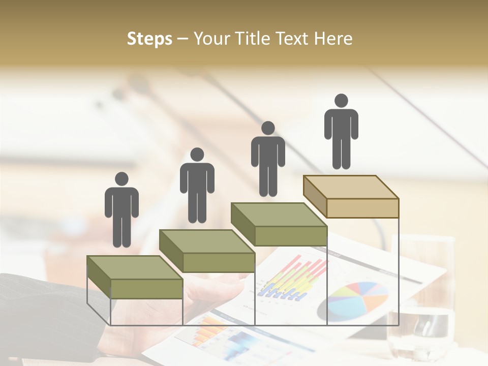 A Person Sitting At A Desk With Microphones In Front Of Them PowerPoint Template