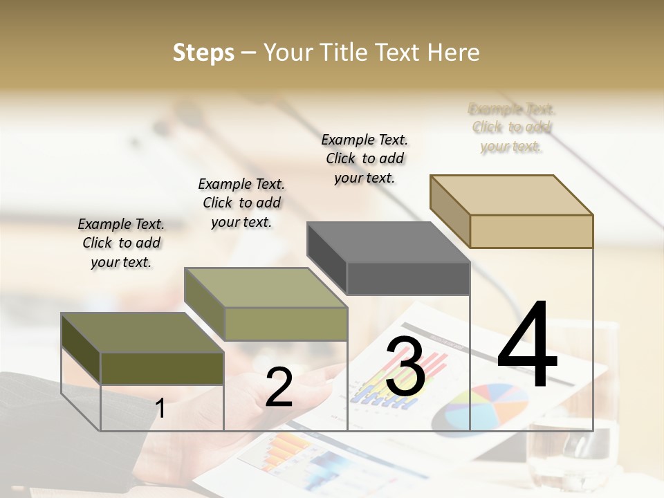 A Person Sitting At A Desk With Microphones In Front Of Them PowerPoint Template