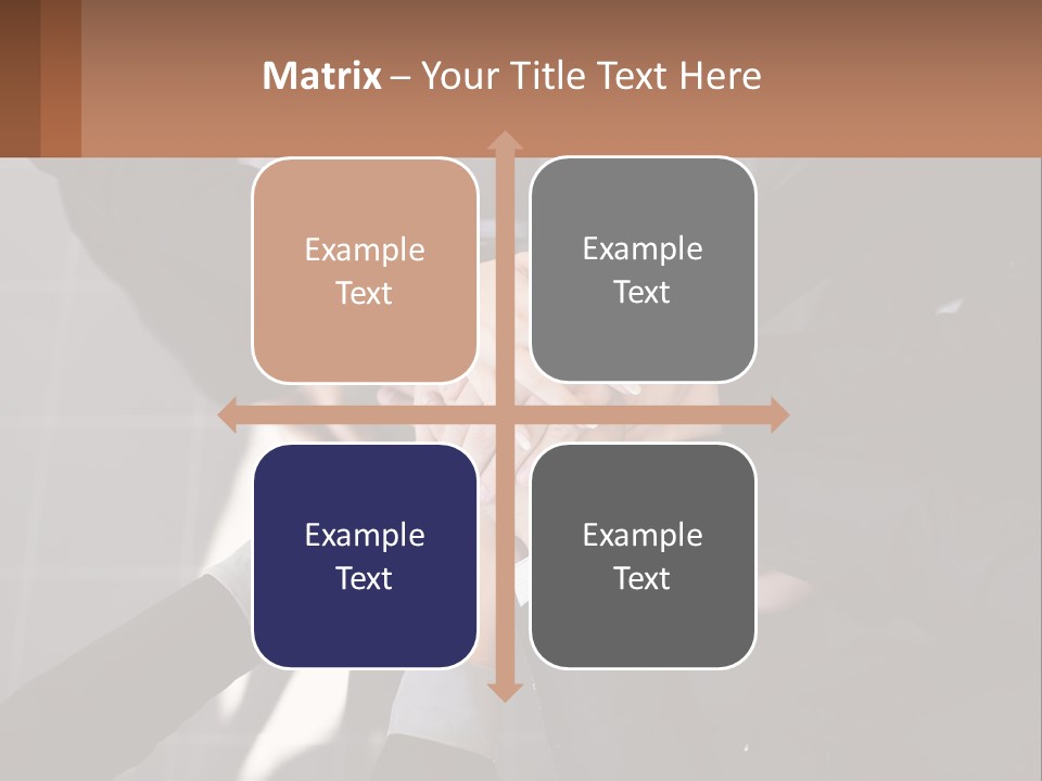A Group Of People Putting Their Hands Together PowerPoint Template