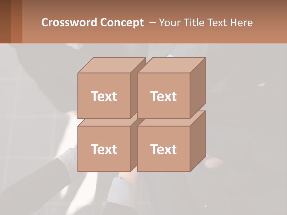 A Group Of People Putting Their Hands Together PowerPoint Template