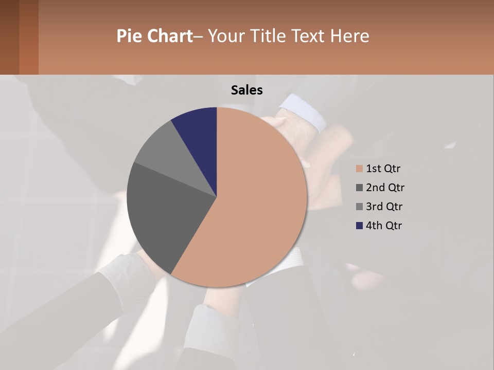 A Group Of People Putting Their Hands Together PowerPoint Template