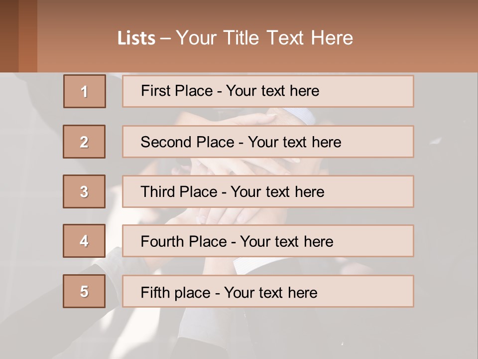 A Group Of People Putting Their Hands Together PowerPoint Template