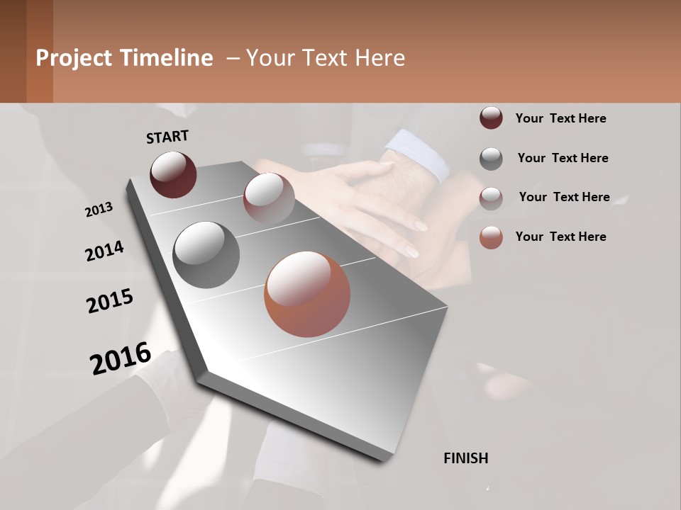 A Group Of People Putting Their Hands Together PowerPoint Template