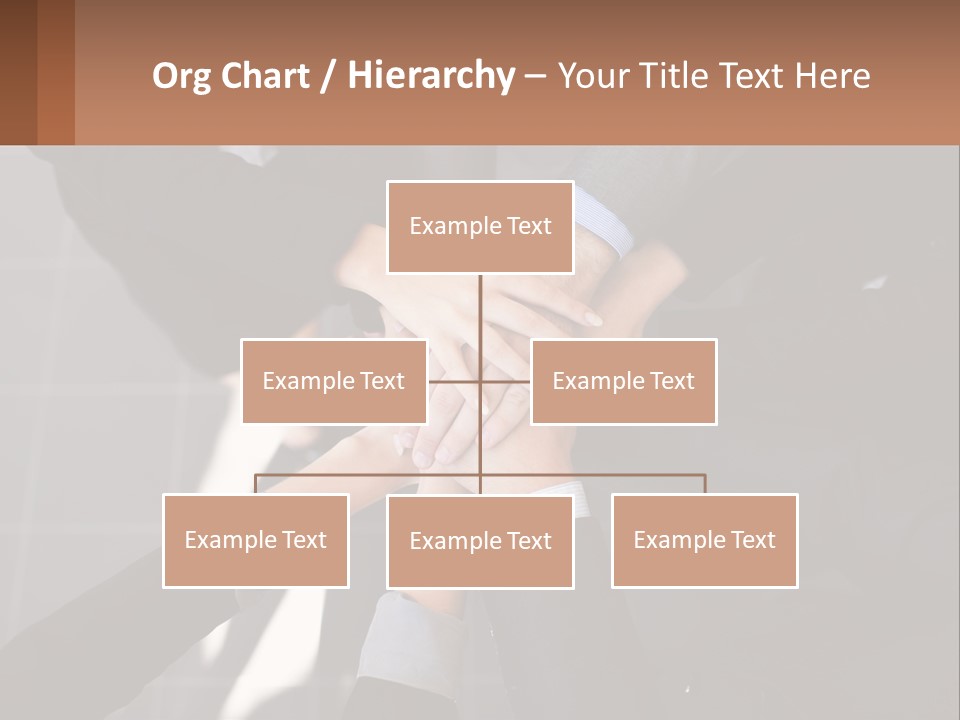 A Group Of People Putting Their Hands Together PowerPoint Template
