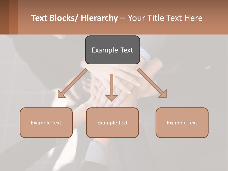 A Group Of People Putting Their Hands Together PowerPoint Template