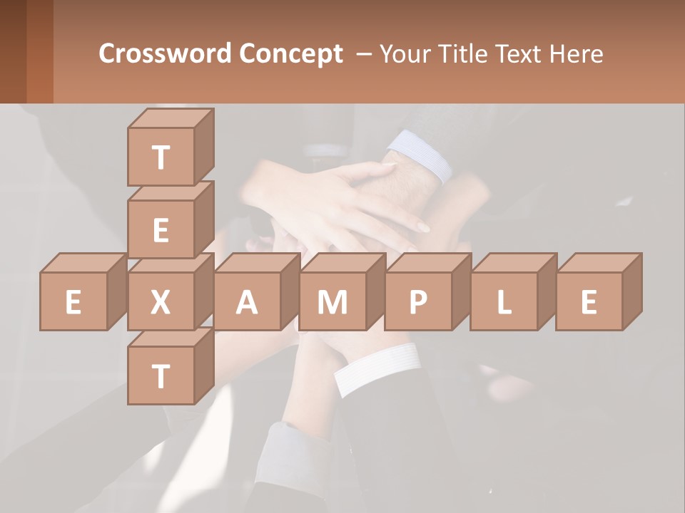 A Group Of People Putting Their Hands Together PowerPoint Template