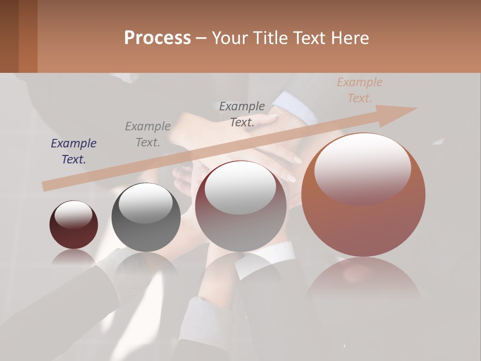 A Group Of People Putting Their Hands Together PowerPoint Template
