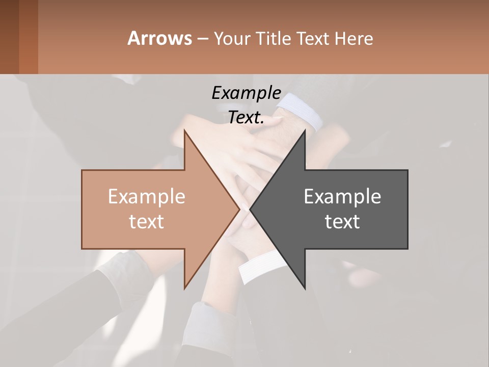 A Group Of People Putting Their Hands Together PowerPoint Template