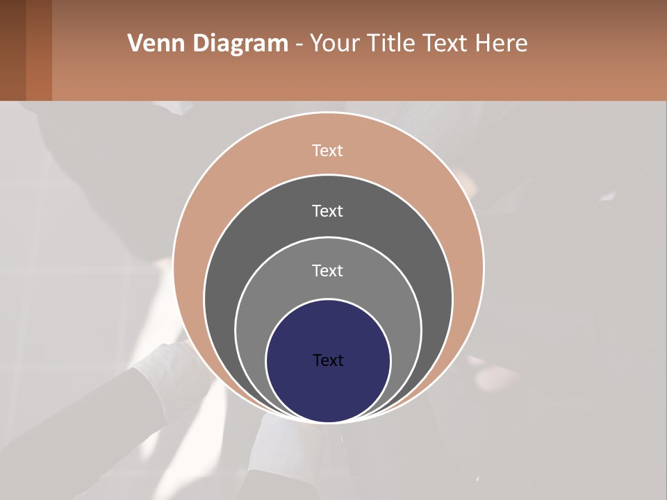 A Group Of People Putting Their Hands Together PowerPoint Template