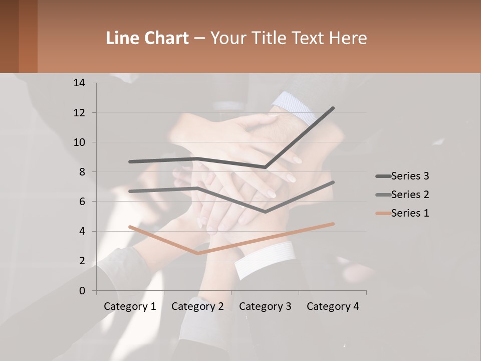 A Group Of People Putting Their Hands Together PowerPoint Template