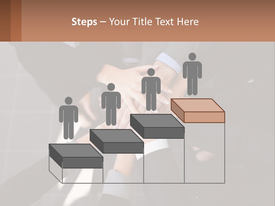 A Group Of People Putting Their Hands Together PowerPoint Template