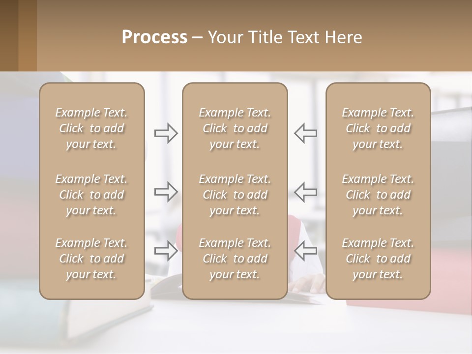 A Young Boy Sitting At A Table With A Pile Of Books PowerPoint Template