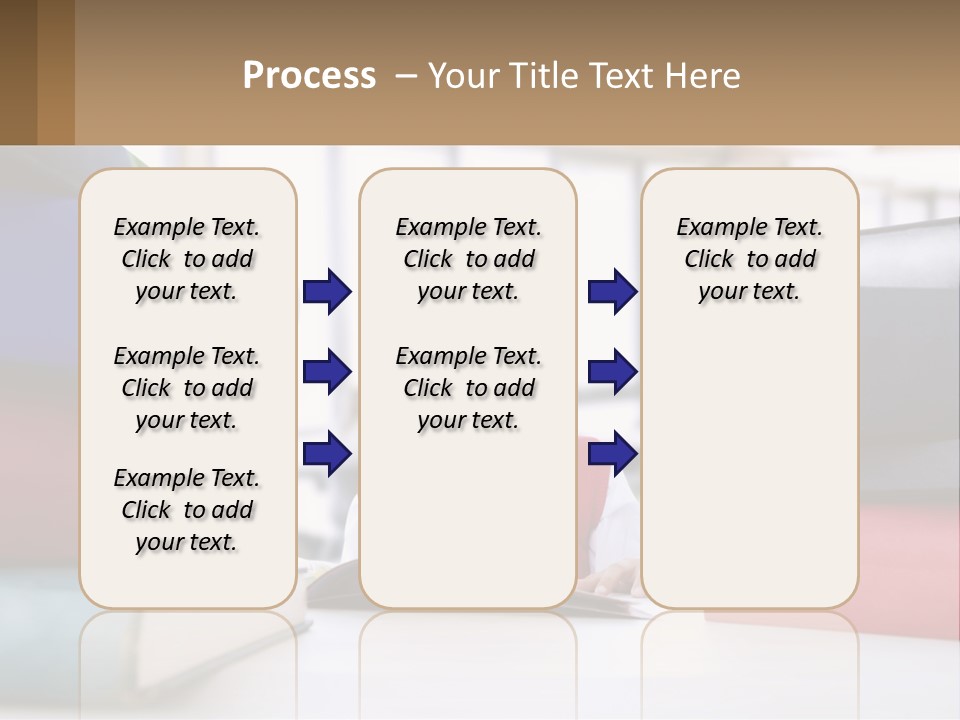 A Young Boy Sitting At A Table With A Pile Of Books PowerPoint Template