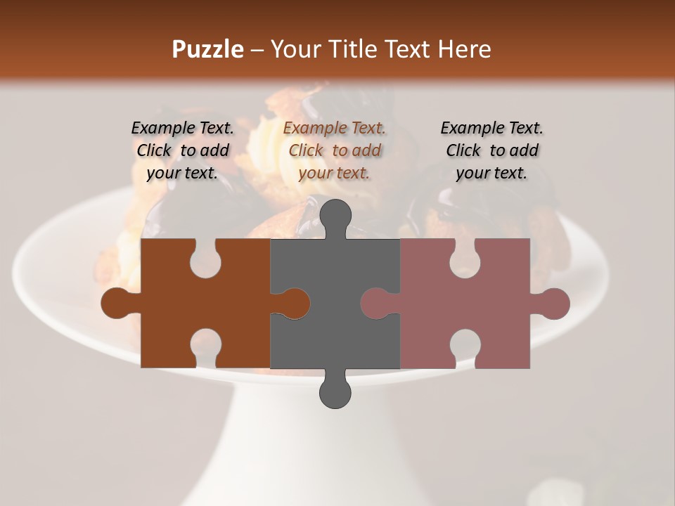 A Plate Of Pastries On A Table With Flowers PowerPoint Template