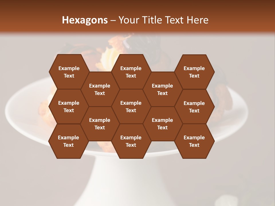 A Plate Of Pastries On A Table With Flowers PowerPoint Template