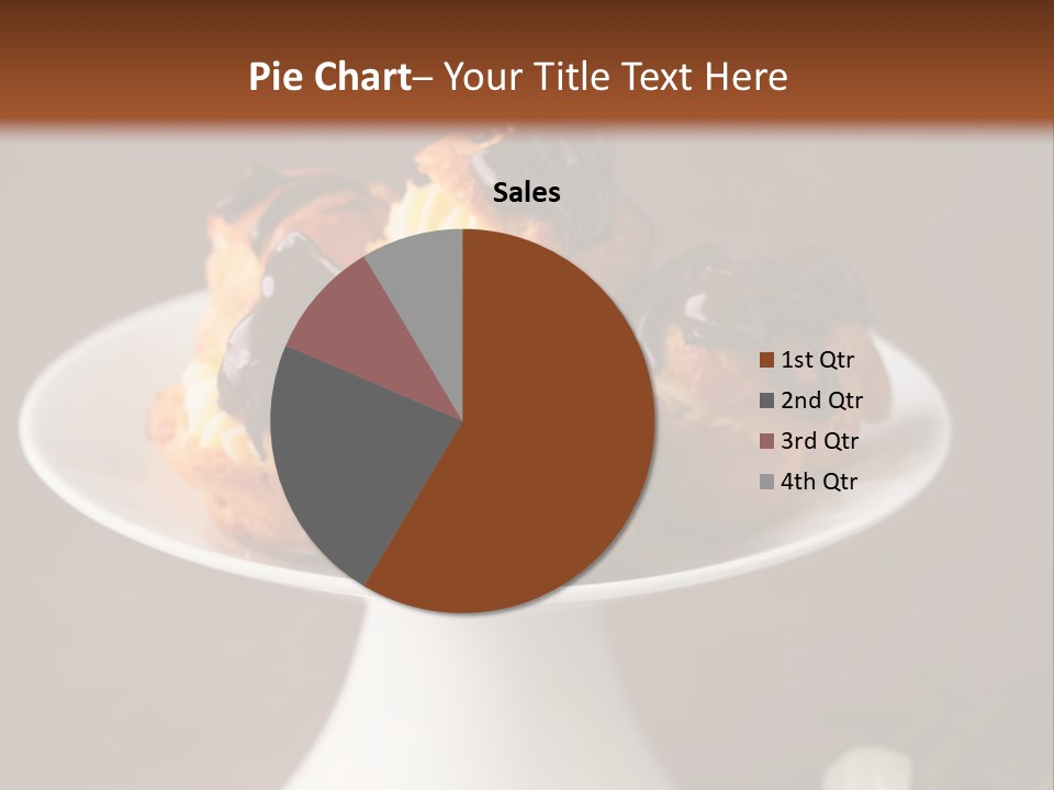 A Plate Of Pastries On A Table With Flowers PowerPoint Template
