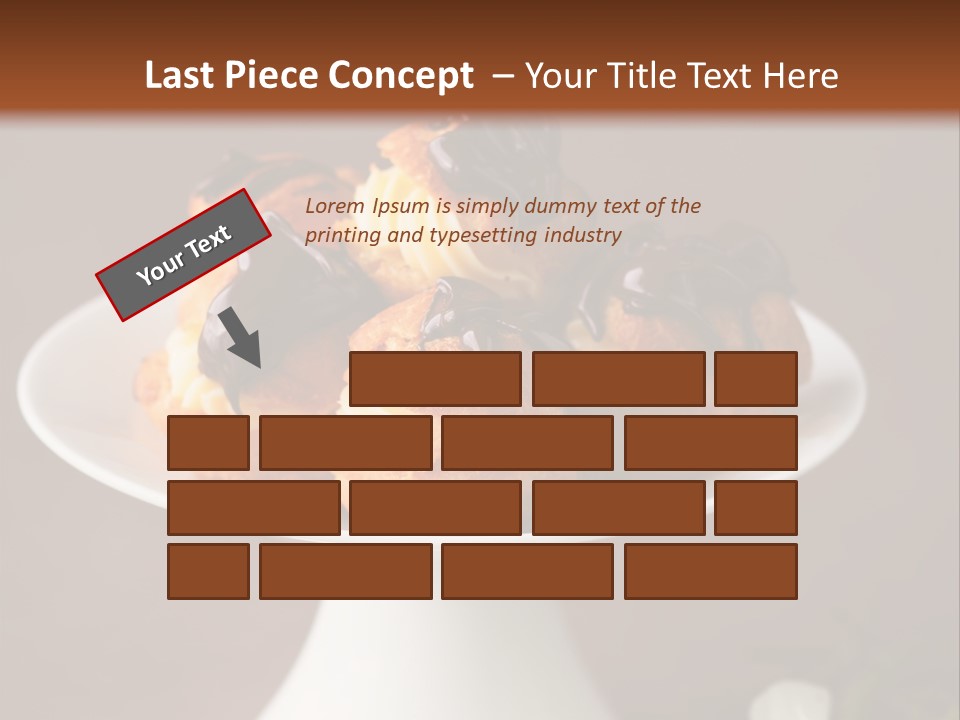 A Plate Of Pastries On A Table With Flowers PowerPoint Template