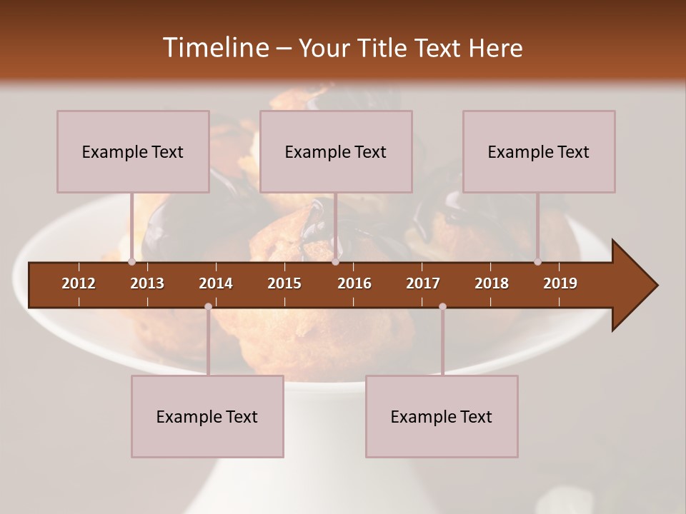 A Plate Of Pastries On A Table With Flowers PowerPoint Template