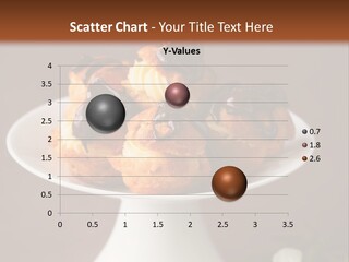 A Plate Of Pastries On A Table With Flowers PowerPoint Template