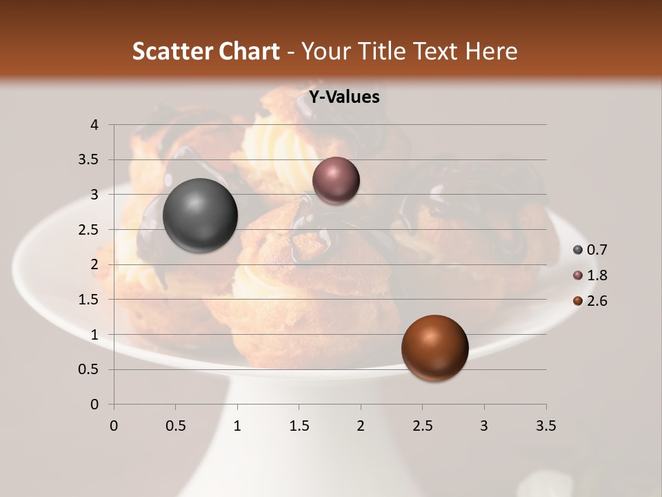 A Plate Of Pastries On A Table With Flowers PowerPoint Template