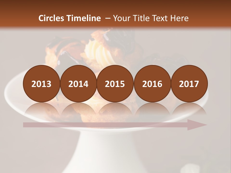 A Plate Of Pastries On A Table With Flowers PowerPoint Template