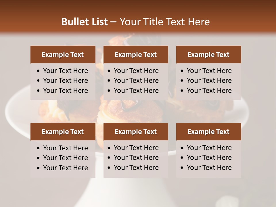 A Plate Of Pastries On A Table With Flowers PowerPoint Template
