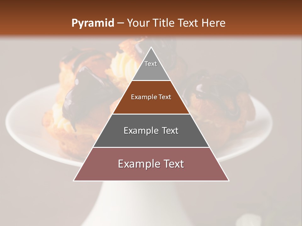 A Plate Of Pastries On A Table With Flowers PowerPoint Template