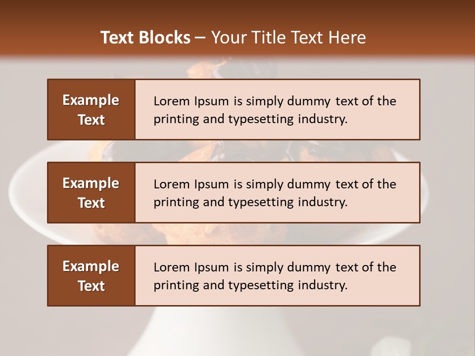 A Plate Of Pastries On A Table With Flowers PowerPoint Template