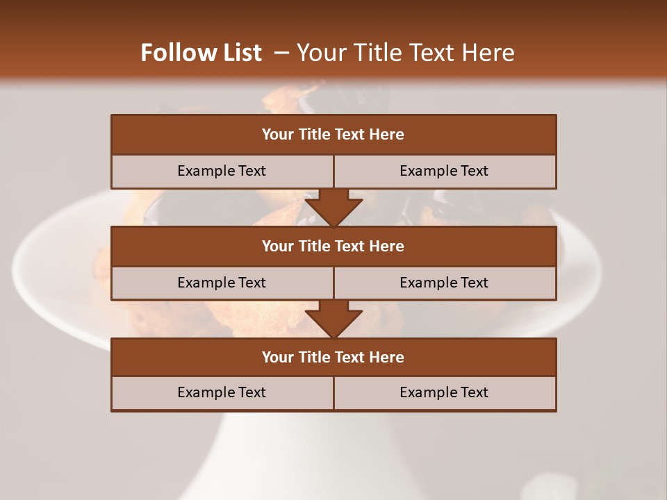 A Plate Of Pastries On A Table With Flowers PowerPoint Template