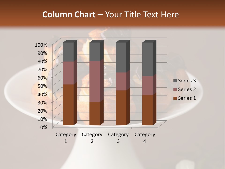 A Plate Of Pastries On A Table With Flowers PowerPoint Template