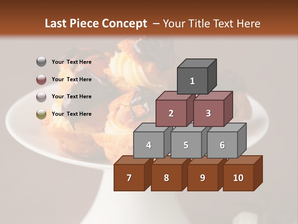 A Plate Of Pastries On A Table With Flowers PowerPoint Template