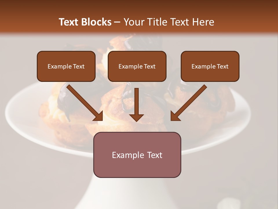 A Plate Of Pastries On A Table With Flowers PowerPoint Template