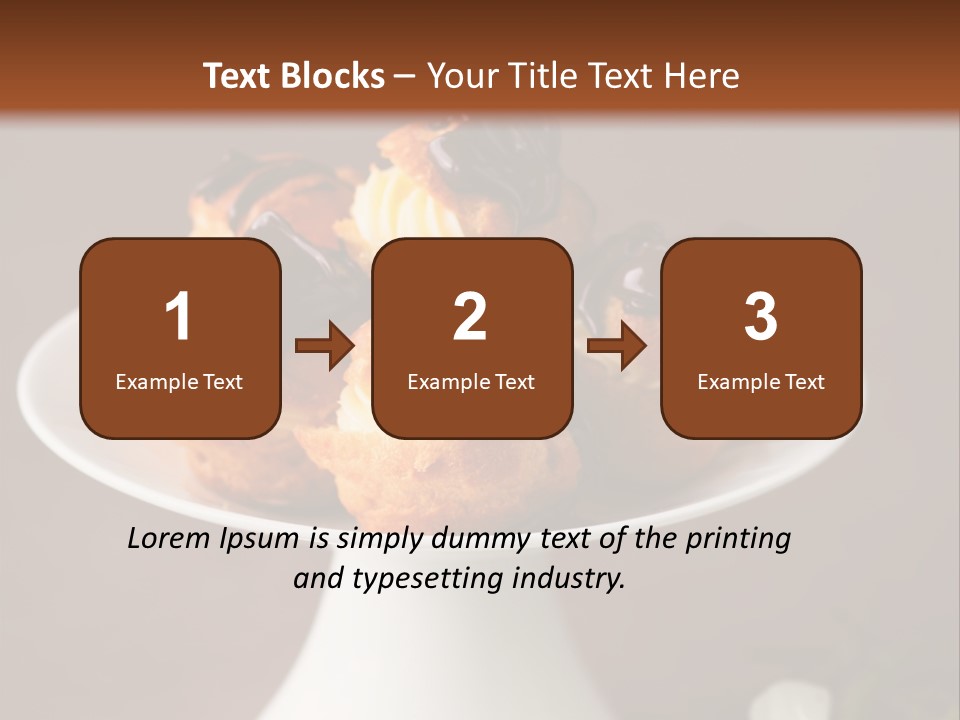 A Plate Of Pastries On A Table With Flowers PowerPoint Template