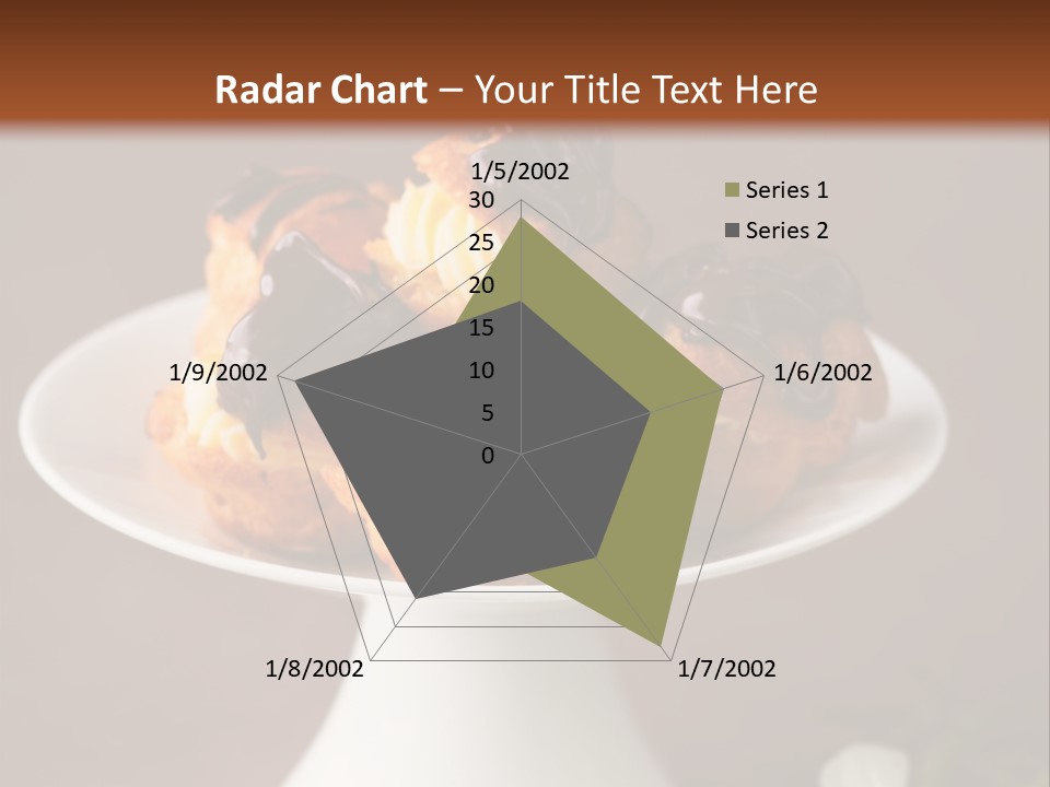 A Plate Of Pastries On A Table With Flowers PowerPoint Template