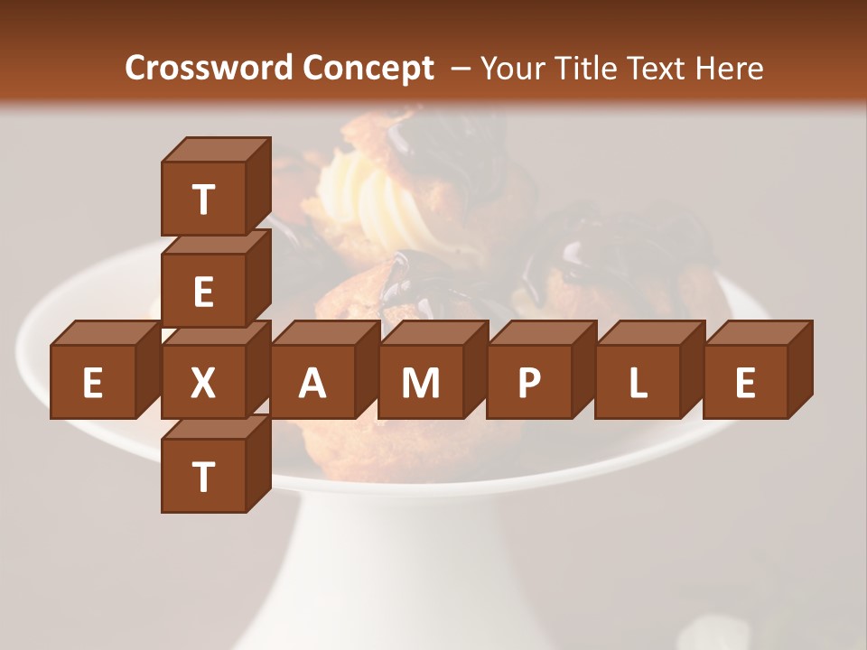 A Plate Of Pastries On A Table With Flowers PowerPoint Template