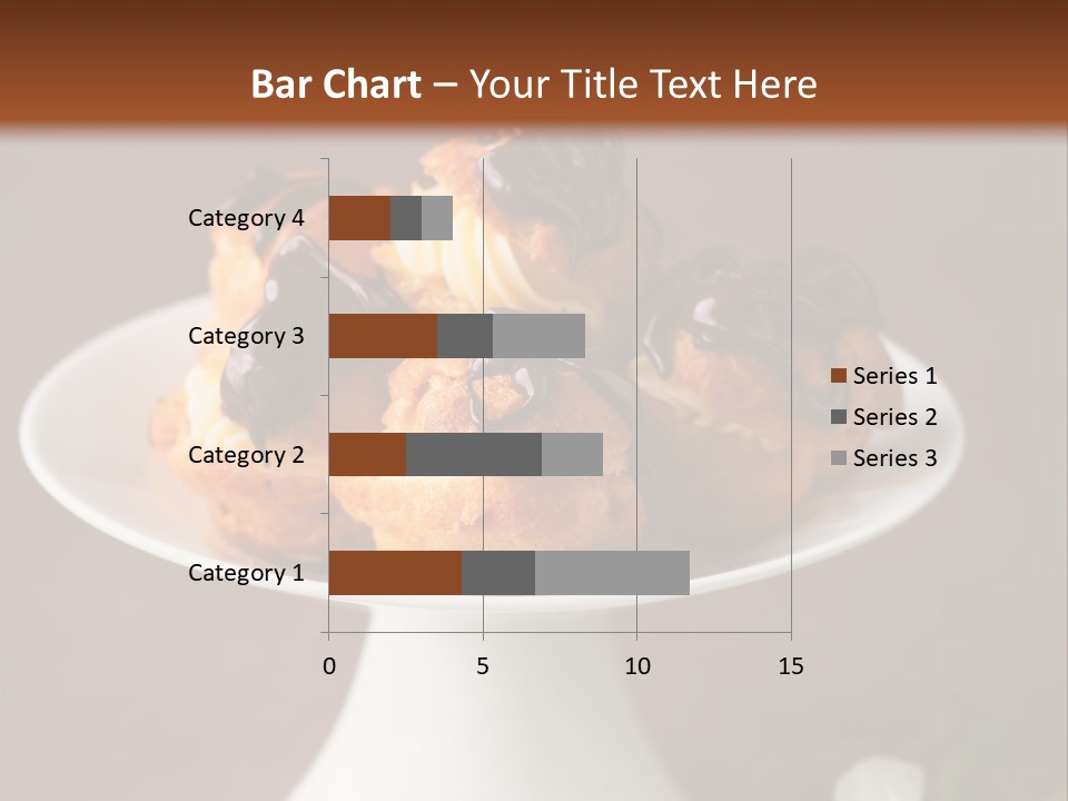 A Plate Of Pastries On A Table With Flowers PowerPoint Template