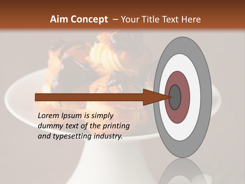 A Plate Of Pastries On A Table With Flowers PowerPoint Template