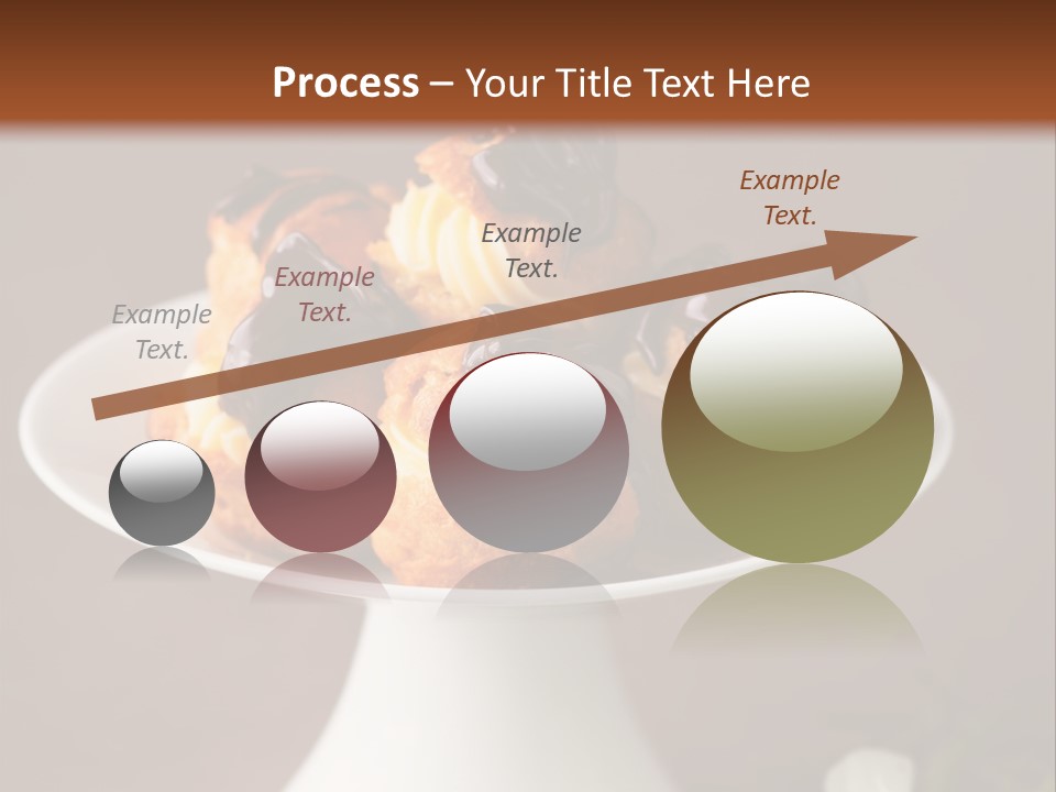 A Plate Of Pastries On A Table With Flowers PowerPoint Template